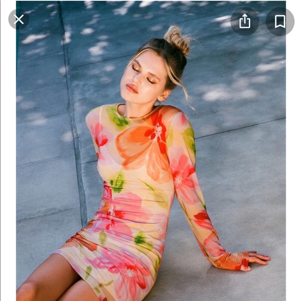 With Jean Lani Mini Dress in Petunia